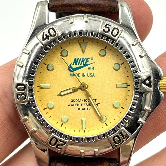 Vtg Nike Air Water Resistant Quartz Wrist Watch 80s 90s Made in USA - Picture 5 of 14